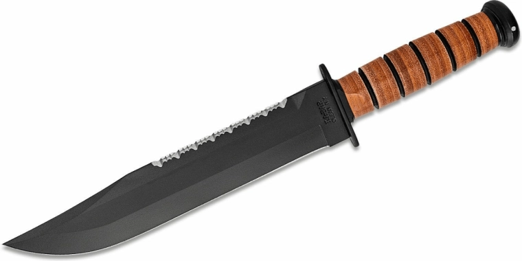 KA-BAR Big Brother – survival knife 24 cm with leather handle and sheath
