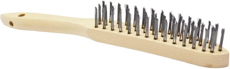 Brosse métallique à fil d’acier, 3 rangées