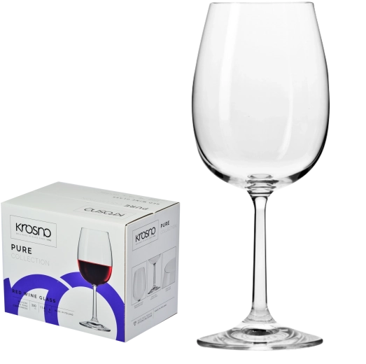 Krosno Pure set de verres à vin rouge 350 ml (6 pcs)