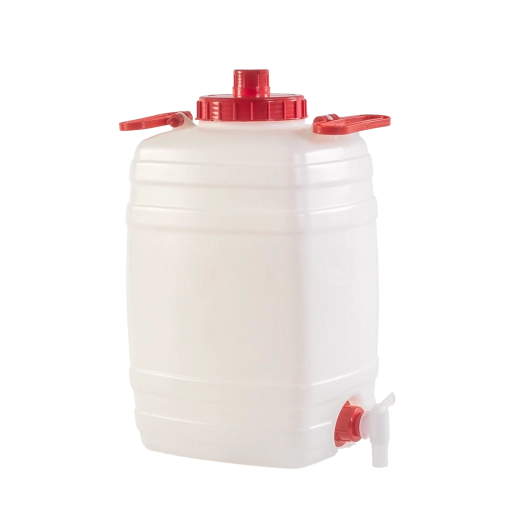 Plastic barrel 50 l with screw cap, handle and vent