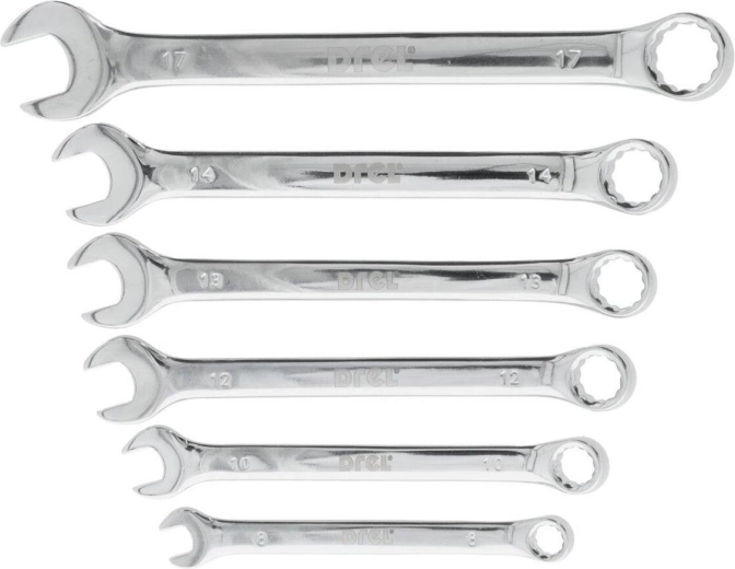 Set combinatiesleutels 8–17 mm, 6-delig