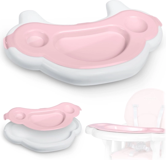 Plateau rose pour chaise haute Ricokids Sinco