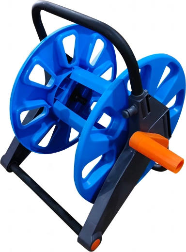 Mobile garden hose reel 50–60 m, lightweight drum cart