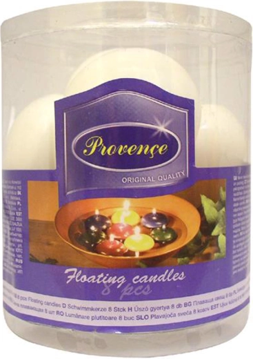 Bougies flottantes blanches 8 pcs
