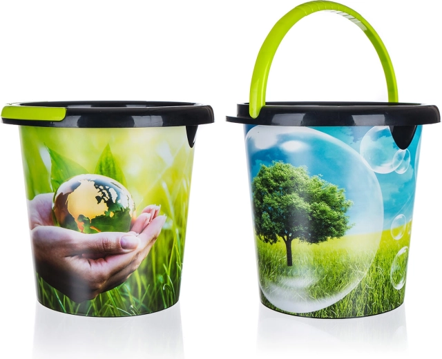Eco bucket with spout 10 l from recycled plastic