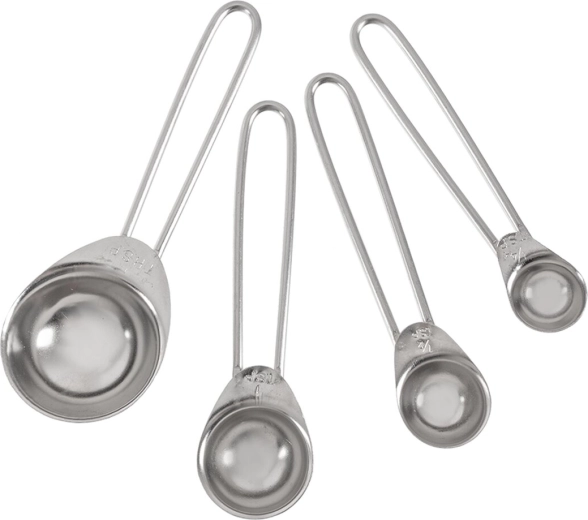 Ensemble de cuillères doseuses en acier inoxydable mix cuillère (4 pièces)