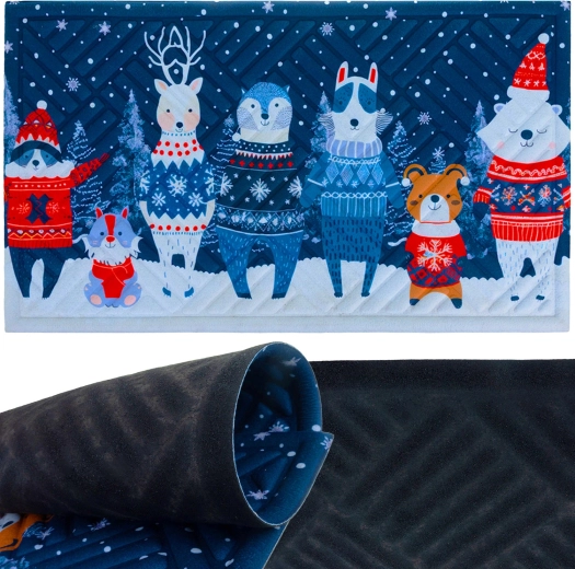 Paillasson d’entrée de Noël Ruhhy 75 × 45 cm