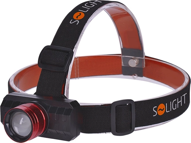 Solight rechargeable LED headlamp 3 W, 150 lm with zoom and Li-Ion battery
