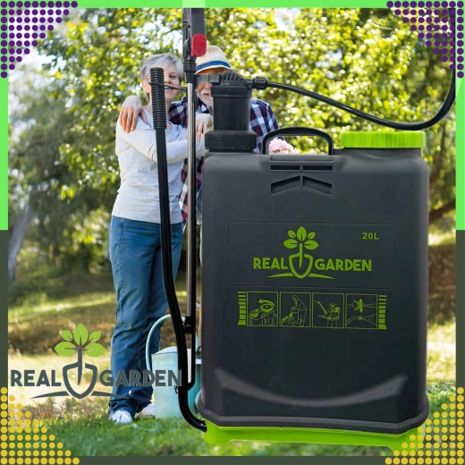 20 L backpack pressure sprayer with nozzles and funnel