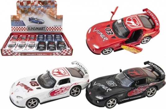 Kinsmart DODGE VIPER GTS‑R 1:36 modèle en métal à rétro‑friction
