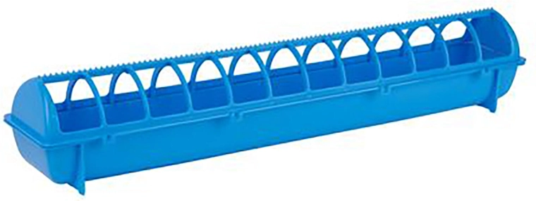 68 cm plastic poultry feeder with protective grid