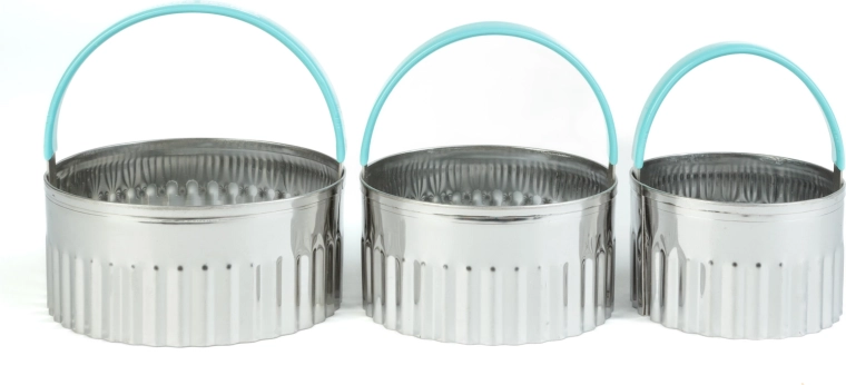 Baker's Secret stainless steel cookie cutter set, 3 pcs