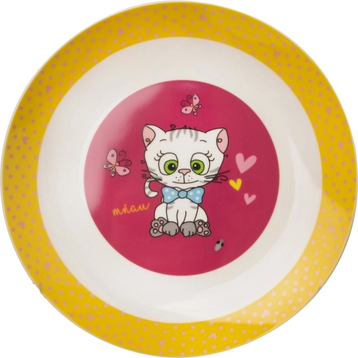 Assiette enfant plate à portionner Chats 21 cm