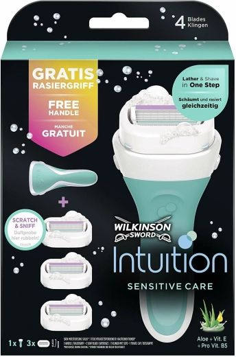 Wilkinson Intuition Sensitive Care Damenrasierer mit Ersatzklingen