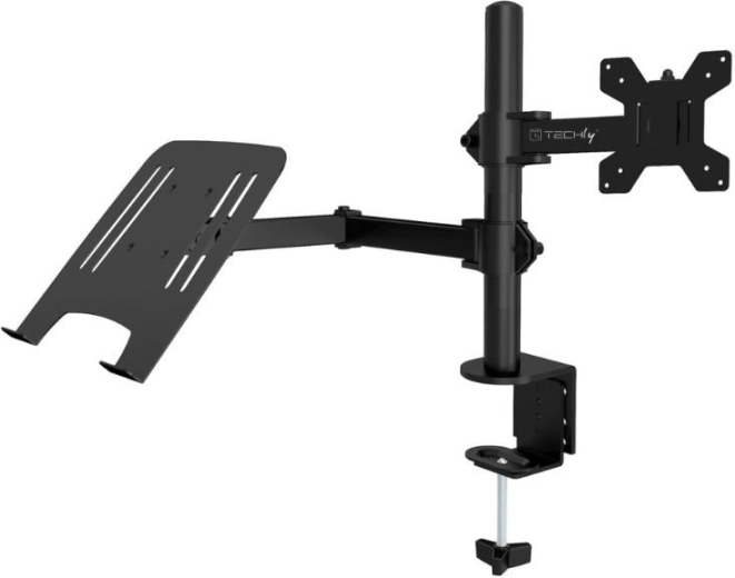 Techly Desktop Clamp Monitor and Laptop Holder