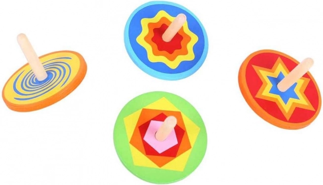 Wooden Colorful Top Bigjigs Toys