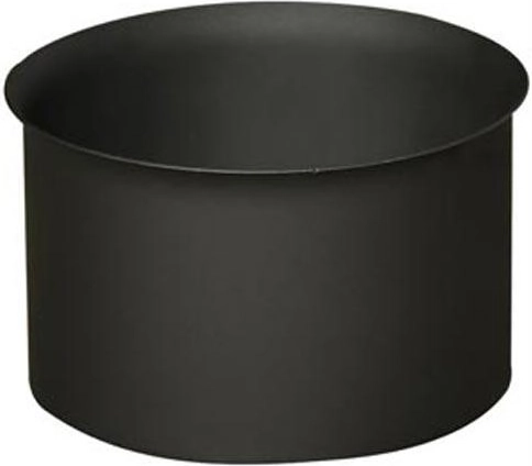 Bague murale de fumisterie 150 mm, épaisseur 1,5 mm, noire