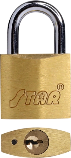 Cadenas STAR 50 mm en laiton, 3 clés