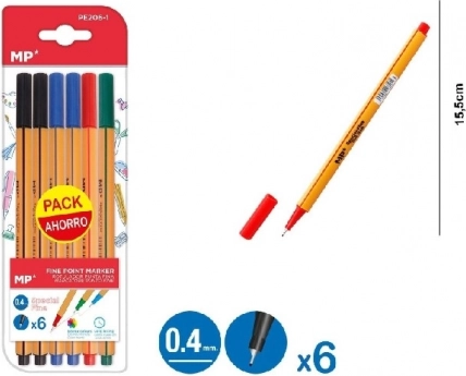 Set of fine pens MP 6 pcs.
