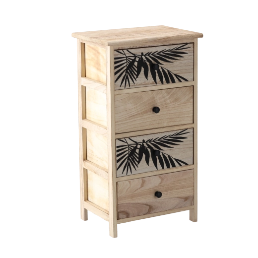 Kommode ZOFIA mit 4 Schubladen, 40 × 29 × 73 cm