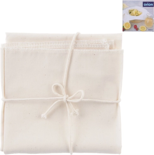 Cotton straining cloth with drawstring 60 × 60 cm