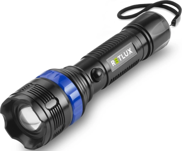 Lampe torche LED RETLUX RPL 150 avec zoom