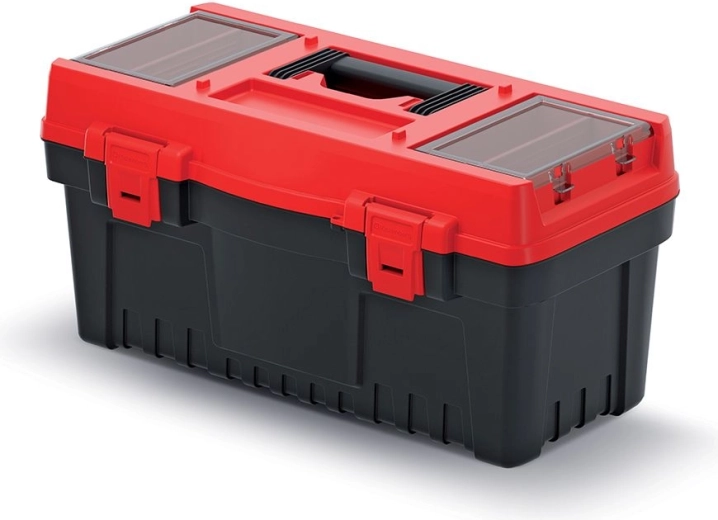 Gereedschapskoffer EVO, 548 × 274 × 286 mm, rood