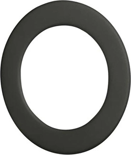 Rookrozet 180 mm zwart, dikte 1,0 mm