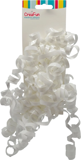 Cadeaulint metallic wit, 2 stuks (6 mm)