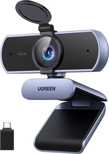 Webcam Ugreen CM831 4K Ultra HD 30 FPS avec microphones et cache de confidentialité