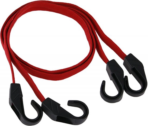 Platte rubberen spanbanden 1 m (2 stuks)