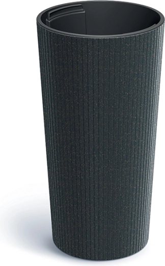 Bloempot Lamia Slim Eco Wood antraciet