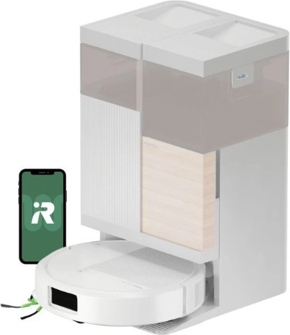 Robotstofzuiger iRobot Roomba Plus 575 Combo met AutoWash-dockstation, wit