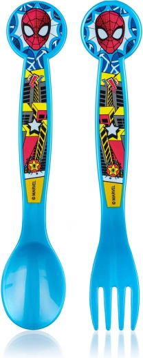 Couverts en plastique pour enfants SPIDERMAN, set 2 pièces