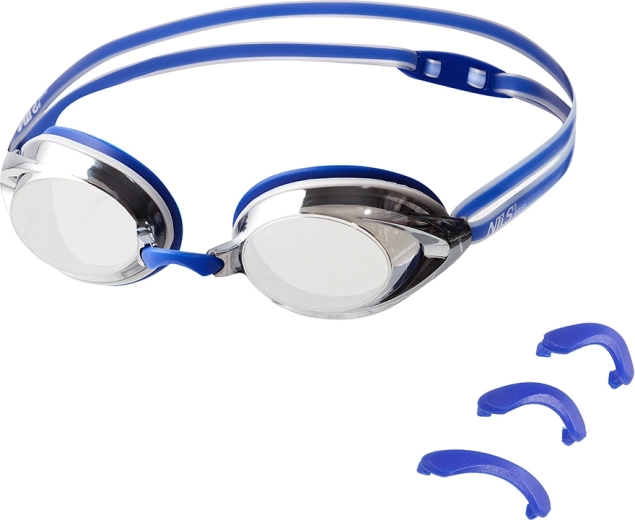 NILS Aqua Racing blauwe zwembril