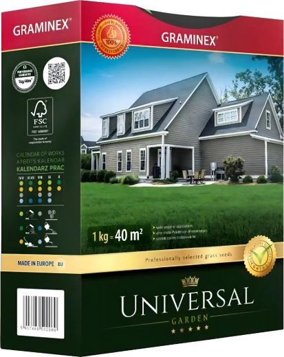 Premium universal grass seed mix 1 kg – durable and dense lawn