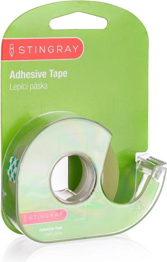 Klebeband 18 mm × 33 m mit Abroller, transparent