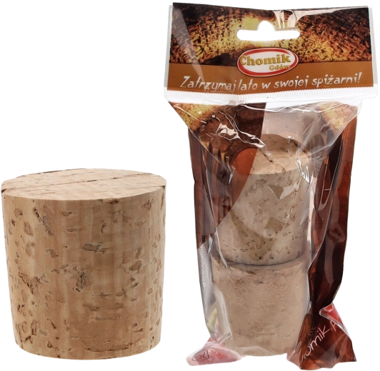 Bouchons en liège écologiques 45 mm pour bonbonnes en verre 10–34 l, lot de 2 pièces