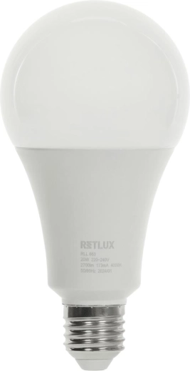Ampoule LED RETLUX E27 20 W 4000 K 2700 lm