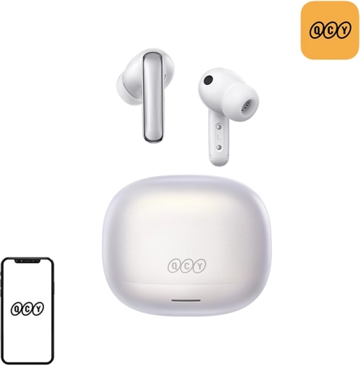 Écouteurs sans fil QCY MeloBuds N65 blancs