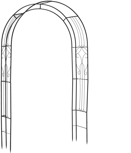 Gartenpergola aus Metall 145 × 38 × 240 cm