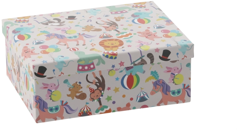 Geschenkbox Kolorowe zwierzęta 41 × 33 × 15,5 cm - 1 Stück