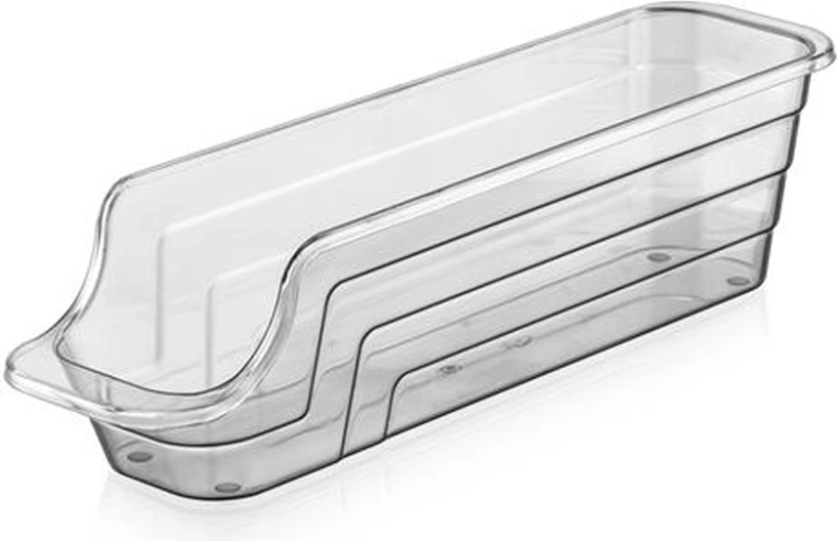 Mini-Kunststoff-Organizer, transparentes Anthrazit