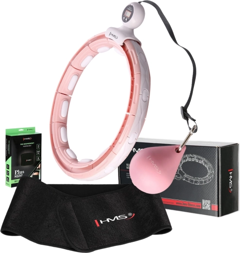 Set slimme massage hula hoop met teller en magneten + afslankriem HMS BR163 Plus Size