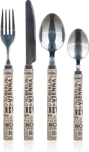 Bestekset CAPITAL 24-delig met kunststof handgreep, roestvrij staal