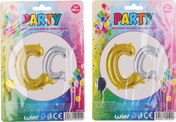 Ballon gonflable lettre C 40 cm