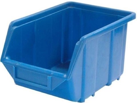 Storage bin, slanted 165 × 110 × 75 mm, load capacity 2 kg, plastic