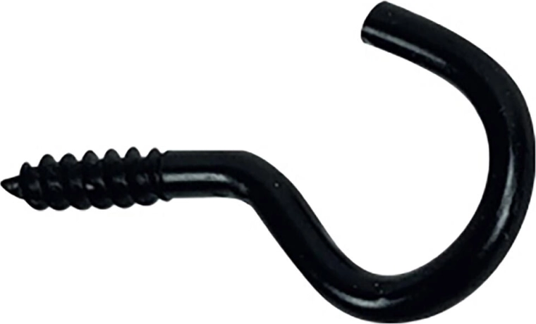 Open oog 17 × 40 mm, zwart, set van 6 stuks