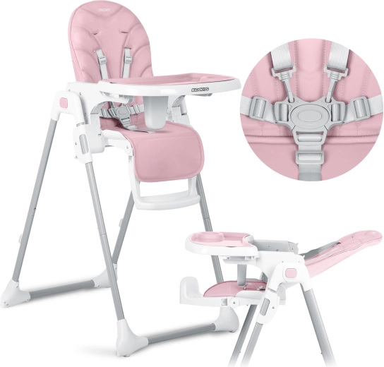 Chaise haute pour enfants Ricokids Tulo rose