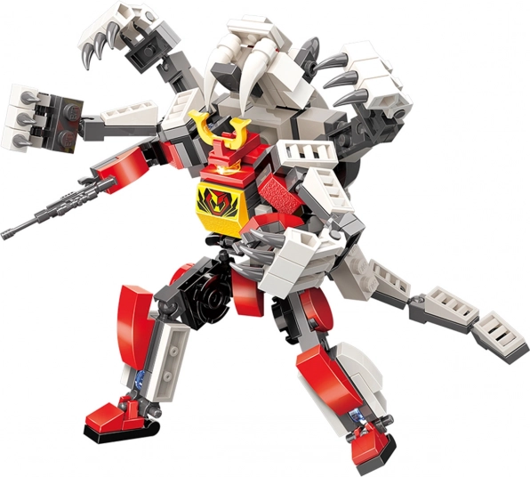 Qman Mecha Corps Flash Warrior 2-in-1 bouwset robot en tijger